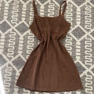 Hollister Brown Corduroy Dress Size Large
